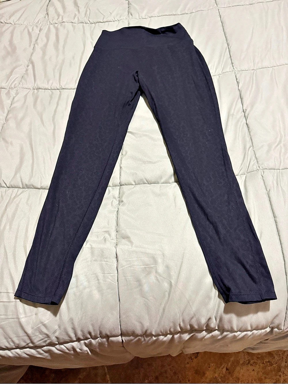 Aoxjox Trinity Workout Leggings Black Leopard Print-High Rise